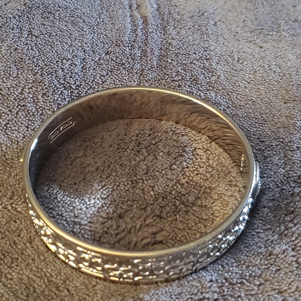 Authentic Coach Silver Tone Bracelet - image 3